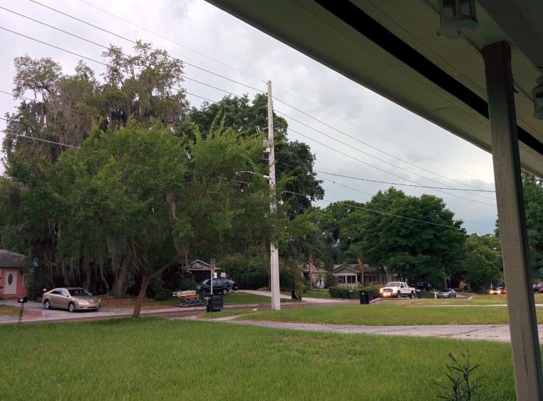 My view of rain clouds