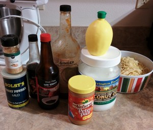 Coconut Ginger Peanut Chicken Ingredients